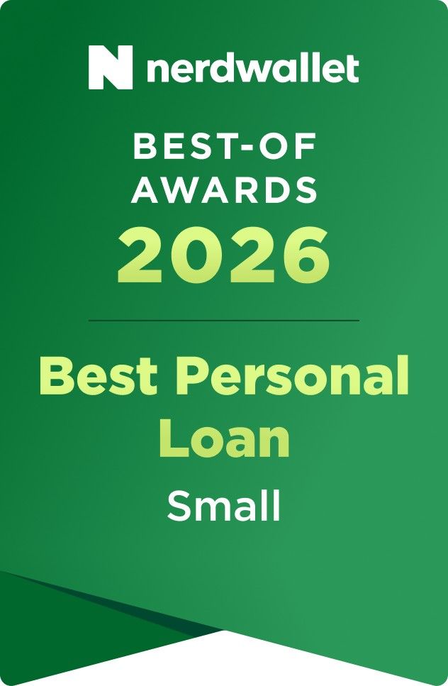 Nerdwallet's Best-Of Award for Best Small Personal Loan